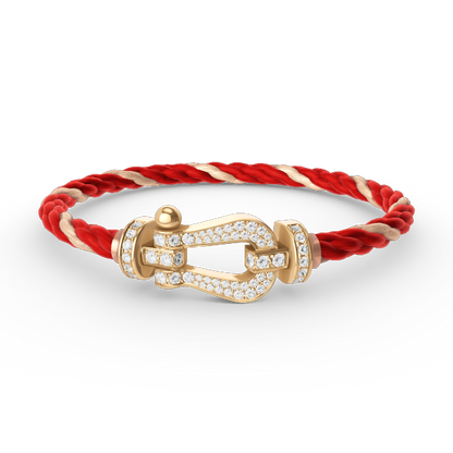 [Vintora]FORCE LARGE HORSESHOE FULL DIAMOND BRACELET GOLD