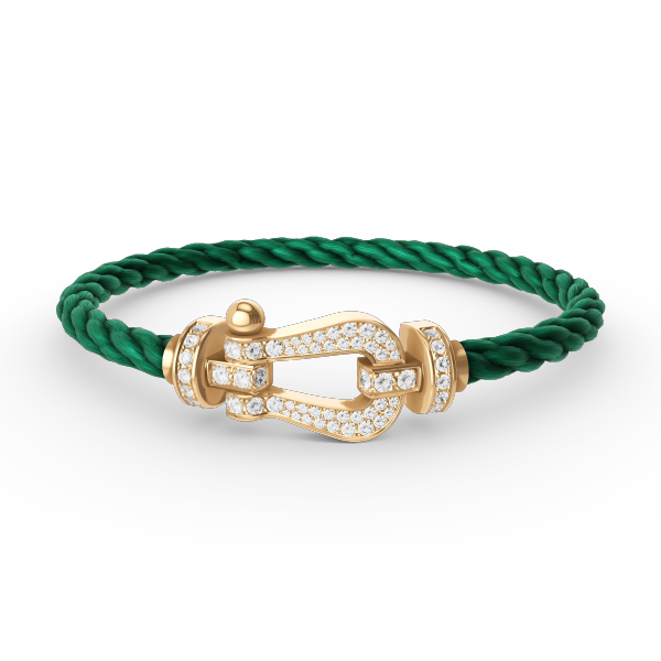 [Vintora]FORCE LARGE HORSESHOE FULL DIAMOND BRACELET GOLD