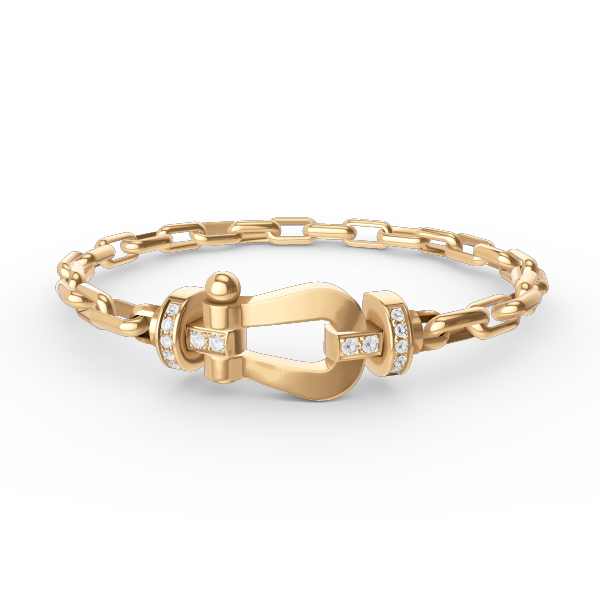 [Vintora]FORCE LARGE HORSESHOE CLASP  METAL BRACELET