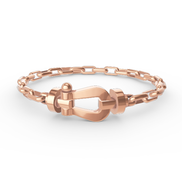 [Vintora]FORCE LARGE HORSESHOE CLASP  METAL BRACELET