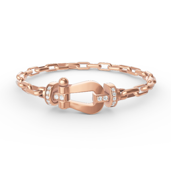 [Vintora]FORCE LARGE HORSESHOE CLASP  METAL BRACELET
