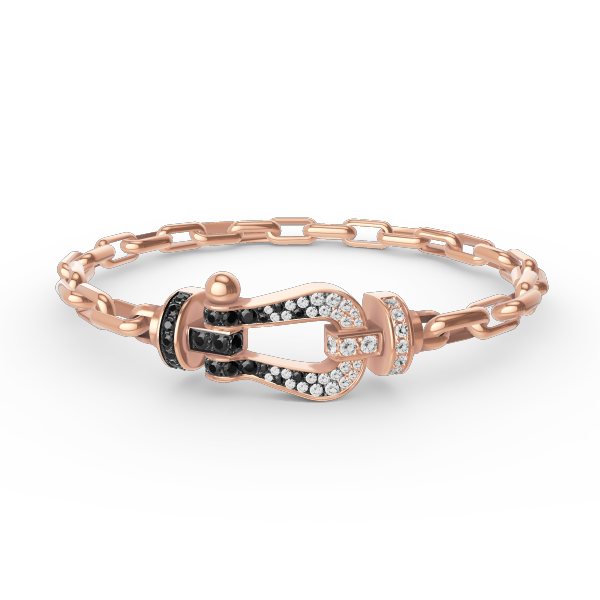 [Vintora]FORCE LARGE HORSESHOE CLASP  METAL BRACELET