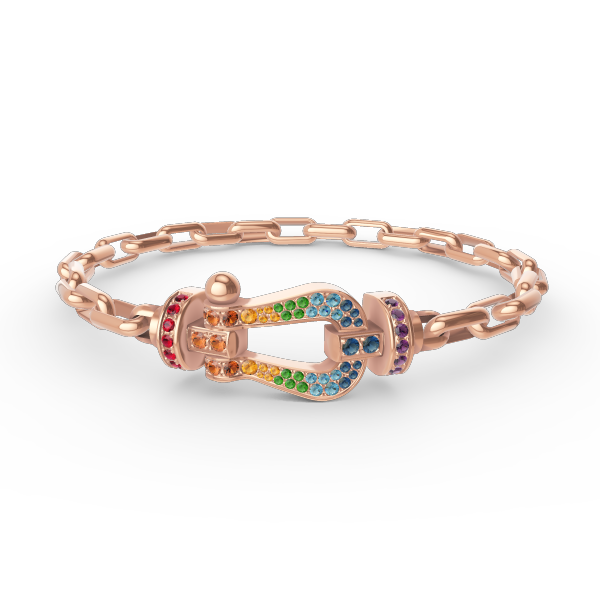 [Vintora]FORCE LARGE HORSESHOE CLASP  METAL BRACELET