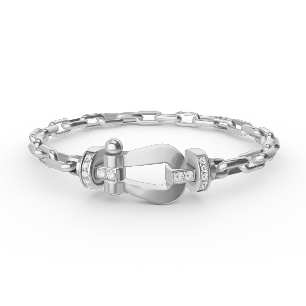 [Vintora]FORCE LARGE HORSESHOE CLASP  METAL BRACELET
