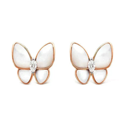 [Vintora]BUTTERFLY MOP DIAMOND EARRINGS