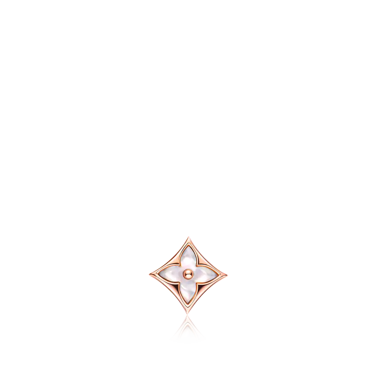 [Vintora]STAR MOP PINK GOLD EARRINGS
