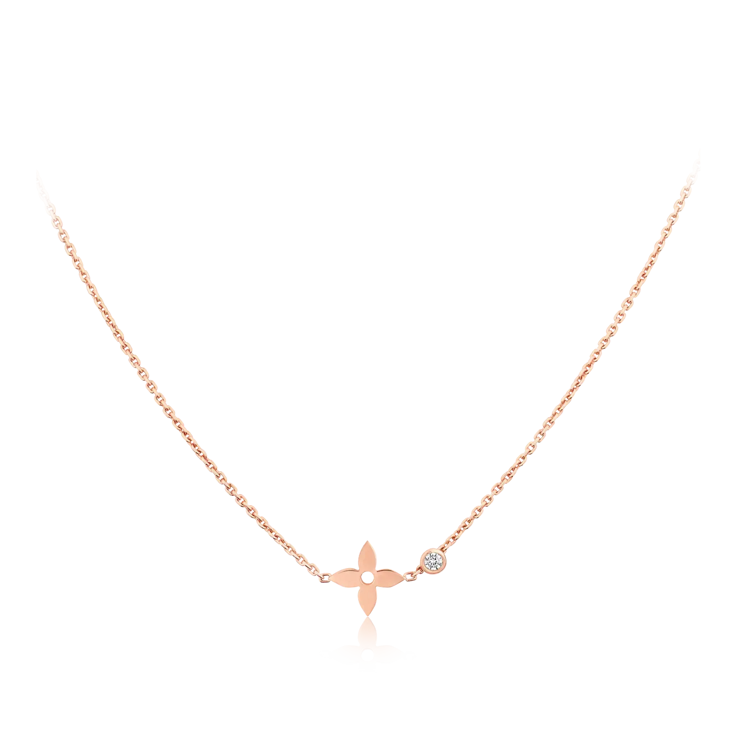 [Vintora]BLOSSOM PENDANT PINK GOLD AND DIAMOND