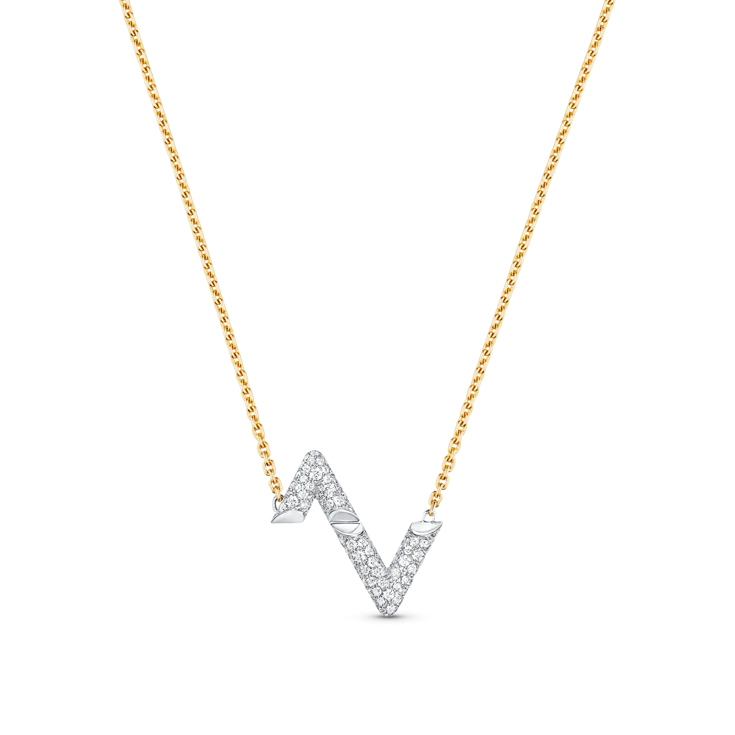 [Vintora]VOLT SILVER DIAMOND PEDANT NECKLACE