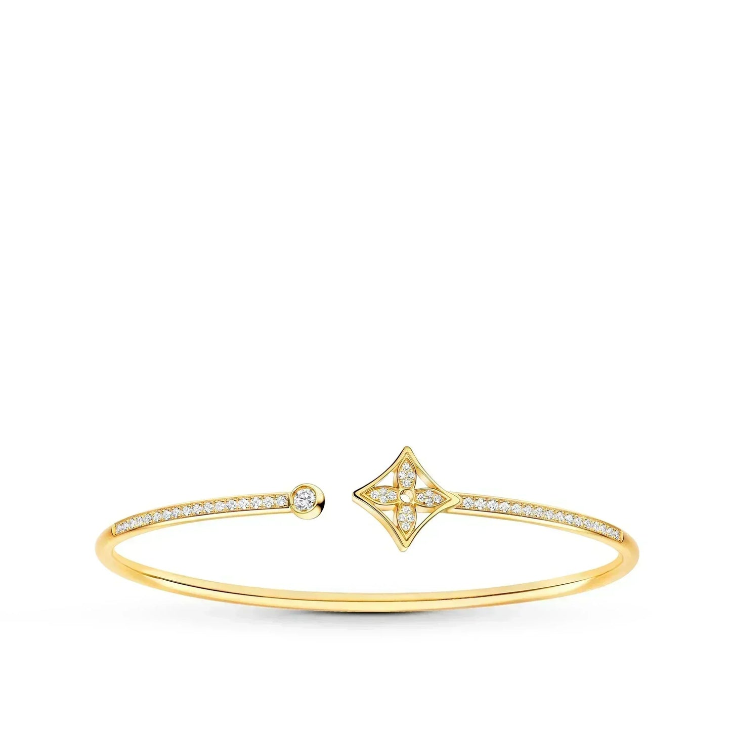 [Vintora]IDYLLE GOLD OPEN BRACELET DIAMOND PAVED