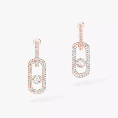 [Vintora]So Move XL Pave_-Set Diamond Pendant Earrings
