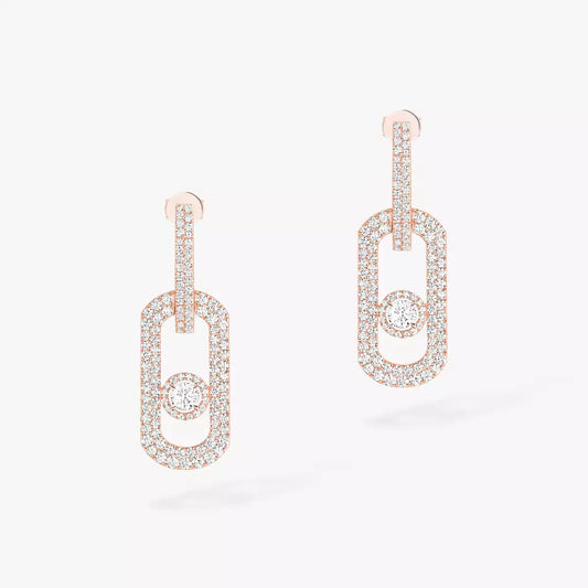 [Vintora]So Move XL Pave_-Set Diamond Pendant Earrings