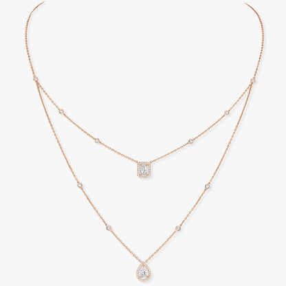 [Vintora]MY TWIN 2 ROW DIAMOND NECKLACE