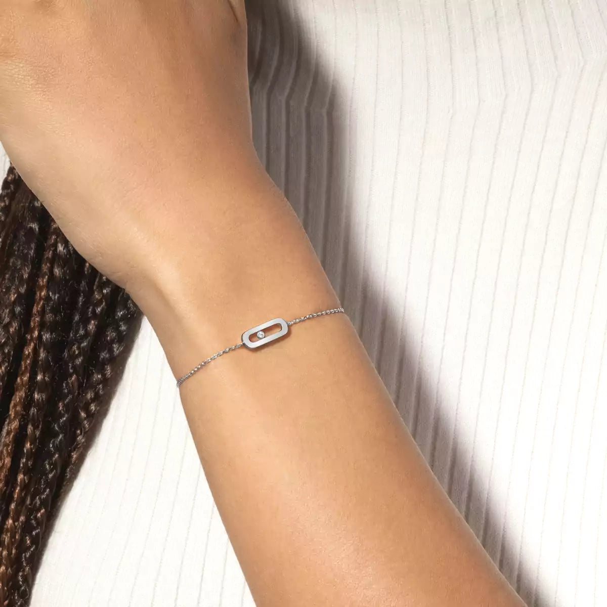 [Vintora]Move Uno Diamond Bracelet