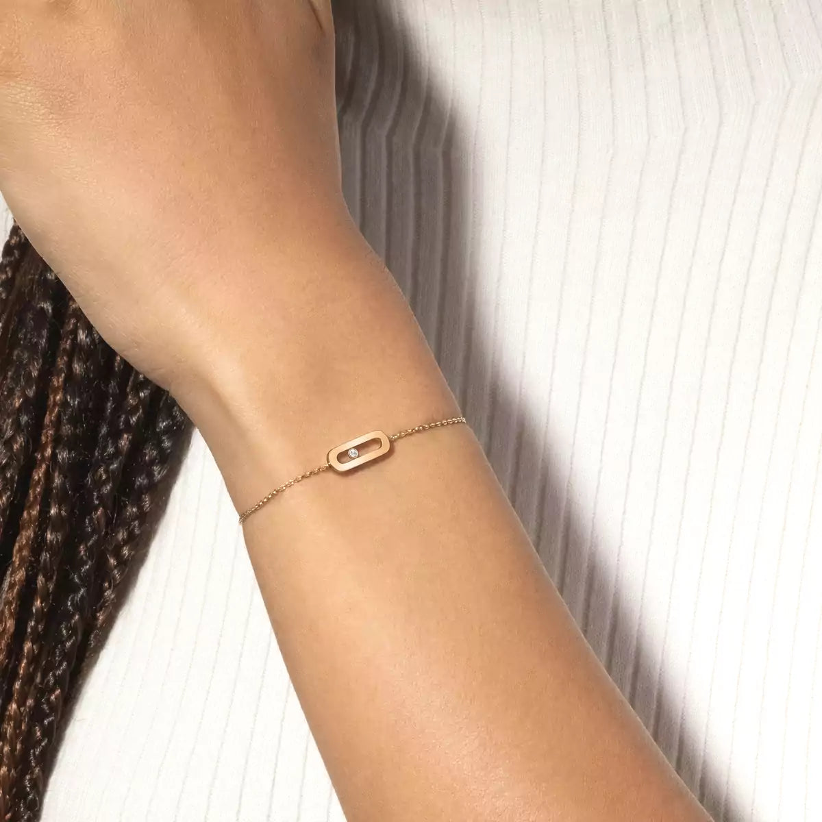 [Vintora]Move Uno Diamond Bracelet