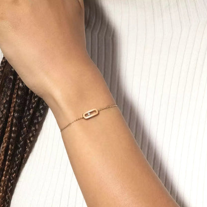 [Vintora]Move Uno Diamond Bracelet