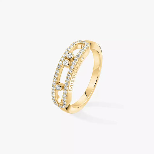 [Vintora] Baby Move Gold Diamond Pave_ Ring