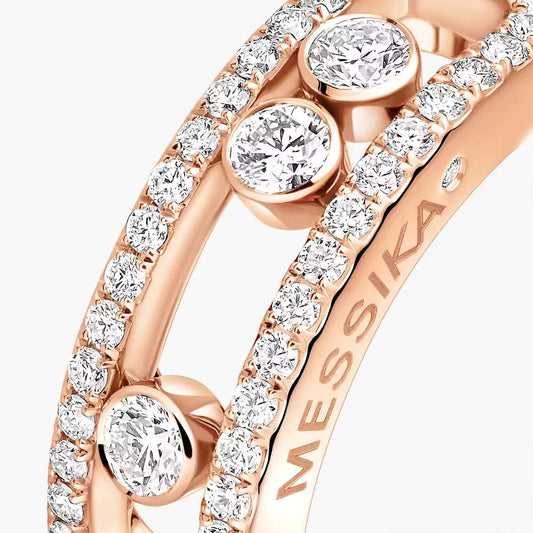 [Vintora] Move Gold Diamond Pave_ Ring