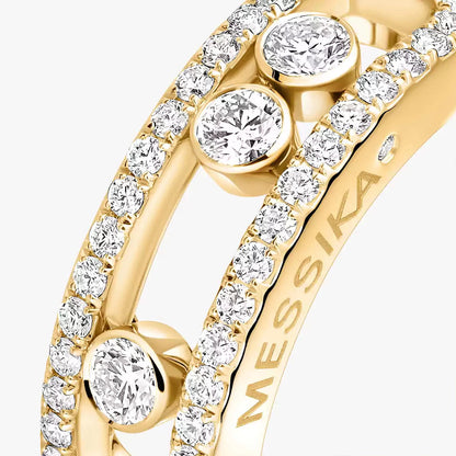 [Vintora] Move Gold Diamond Pave_ Ring