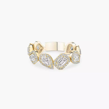 [Vintora]Diamond Wedding Ring My Twin