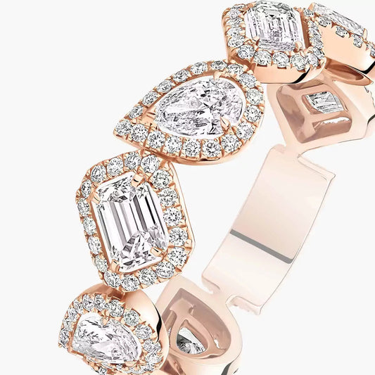 [Vintora]Diamond Wedding Ring My Twin