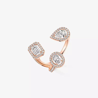 [[Vintora] Diamond Ring 0,25ct My Twin Trilogy