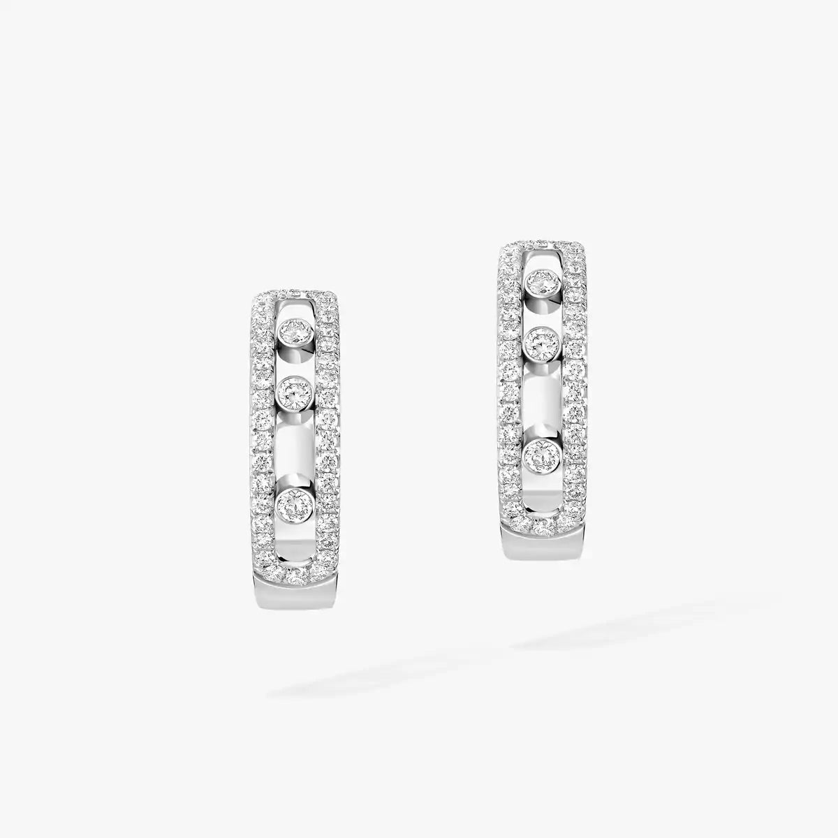 [Vintora]Diamond Pave_ Hoop Earrings Move