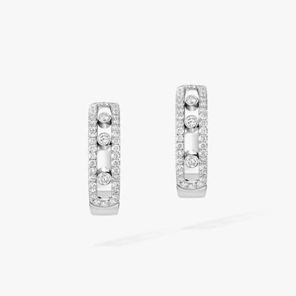 [Vintora]Diamond Pave_ Hoop Earrings Move