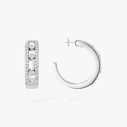 [Vintora]Diamond Pave_ Hoop Earrings Move
