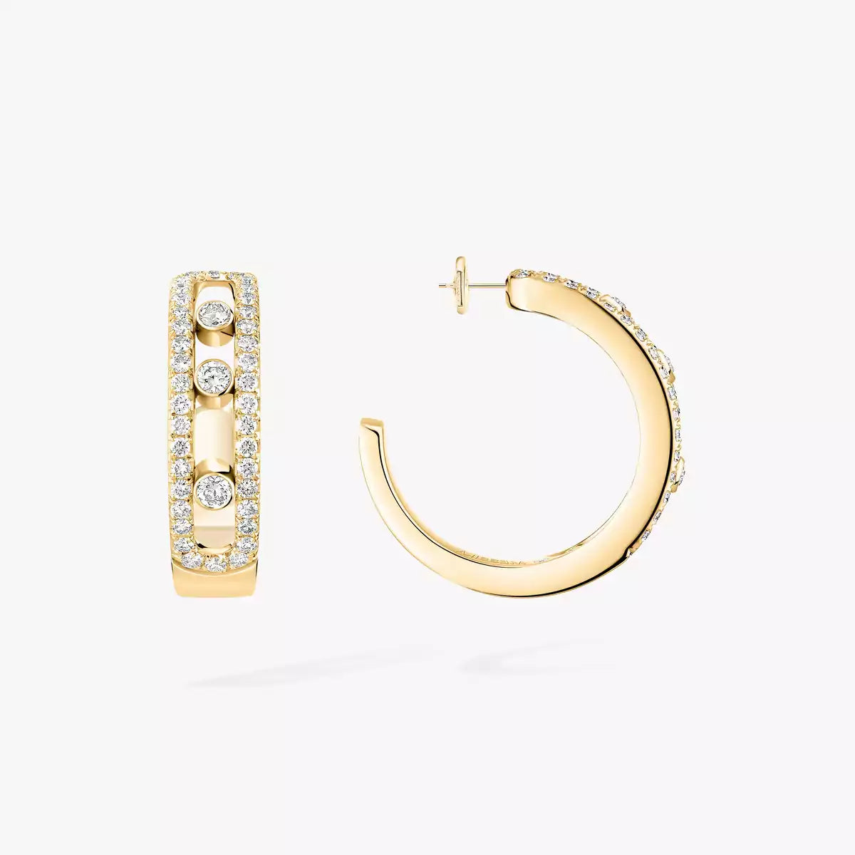 [Vintora]Diamond Pave_ Hoop Earrings Move