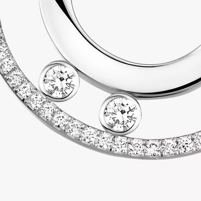 [Vintora]Move Romane Small Diamond Hoop Earrings