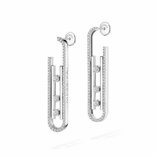 [Vintora]Diamond Pendant Earrings Move 10Th