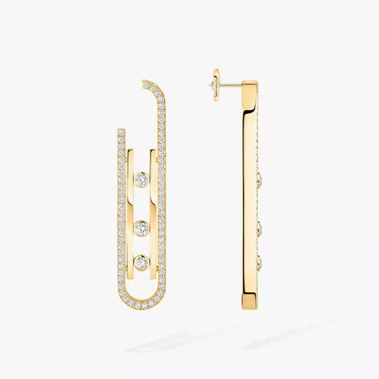 [Vintora]Diamond Pendant Earrings Move 10Th