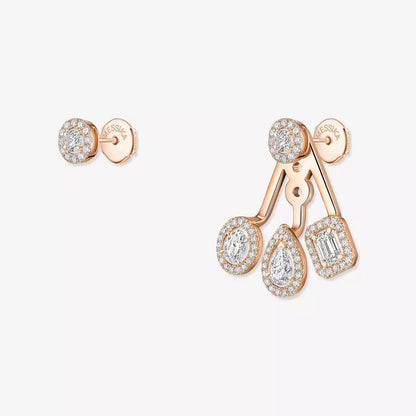 [Vintora] My Twin Trio  Diamond Earrings