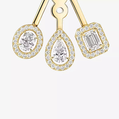 [Vintora] My Twin Trio  Diamond Earrings
