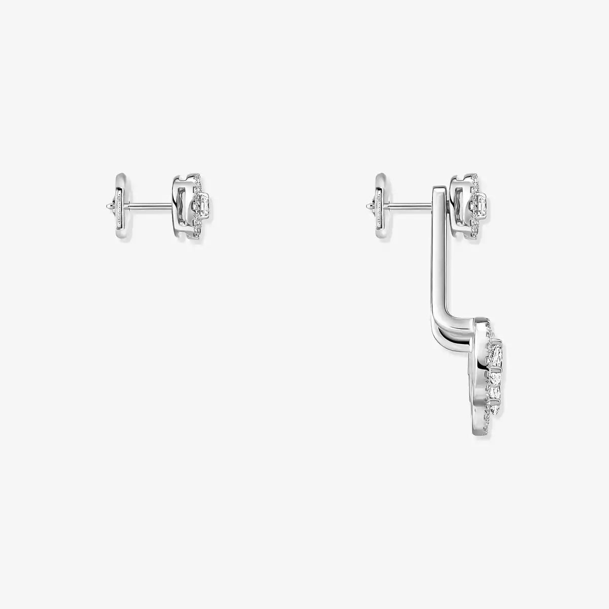 [Vintora] My Twin Trio  Diamond Earrings