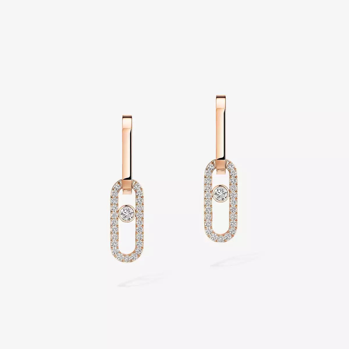 [Vintora]Move Link Diamond Earrings