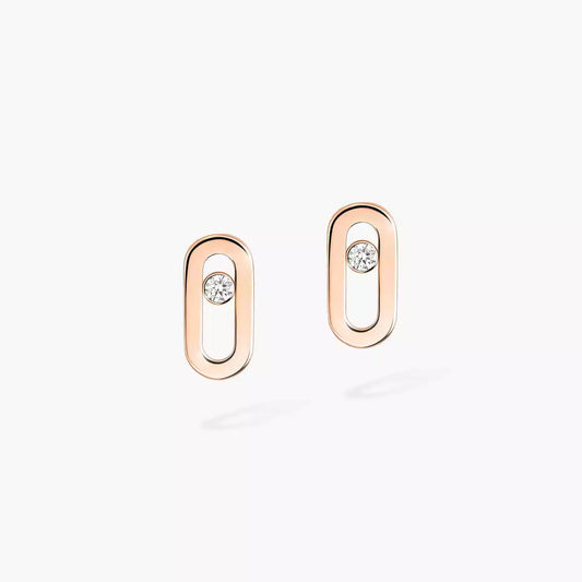 [Vintora]Move Uno Diamond Stud Earrings