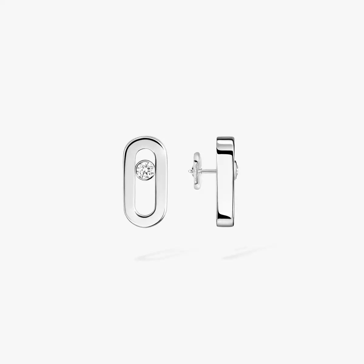 [Vintora]Move Uno Diamond Stud Earrings
