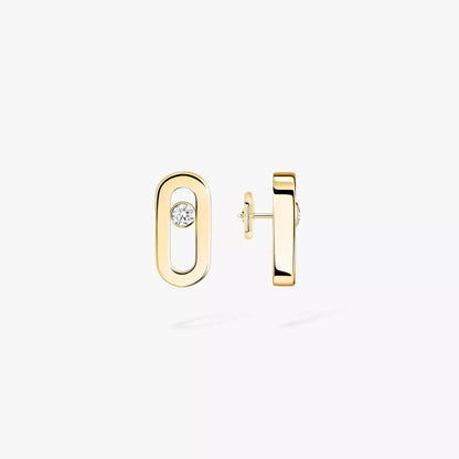 [Vintora]Move Uno Diamond Stud Earrings