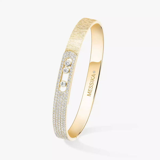 [Vintora]Move Noa Ciselé half pavé bangle