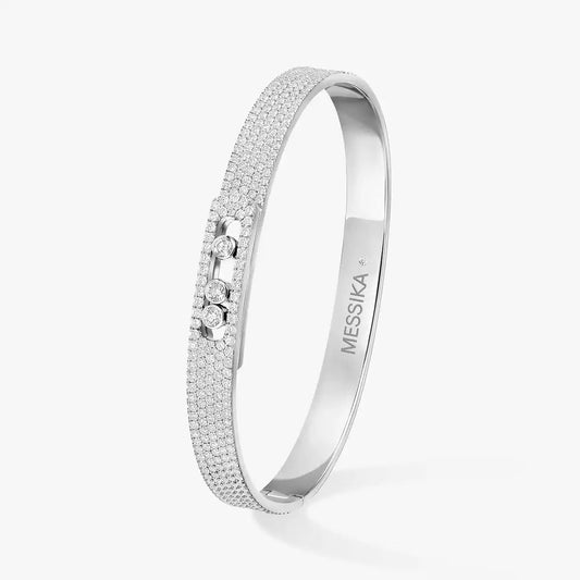 [Vintora]Move Noa Full Pavé Diamond Bangle Bracelet