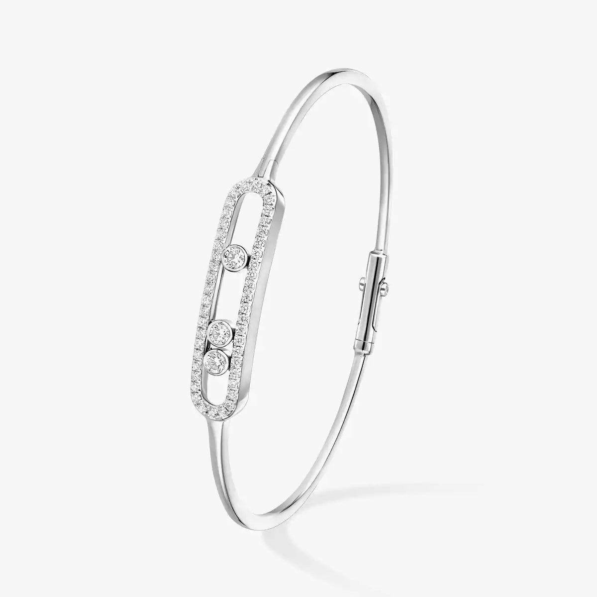 [Vintora]Move Pavé Diamond Bangle Bracelet M