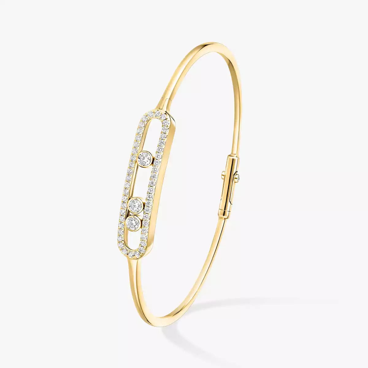 [Vintora]Move Pavé Diamond Bangle Bracelet M
