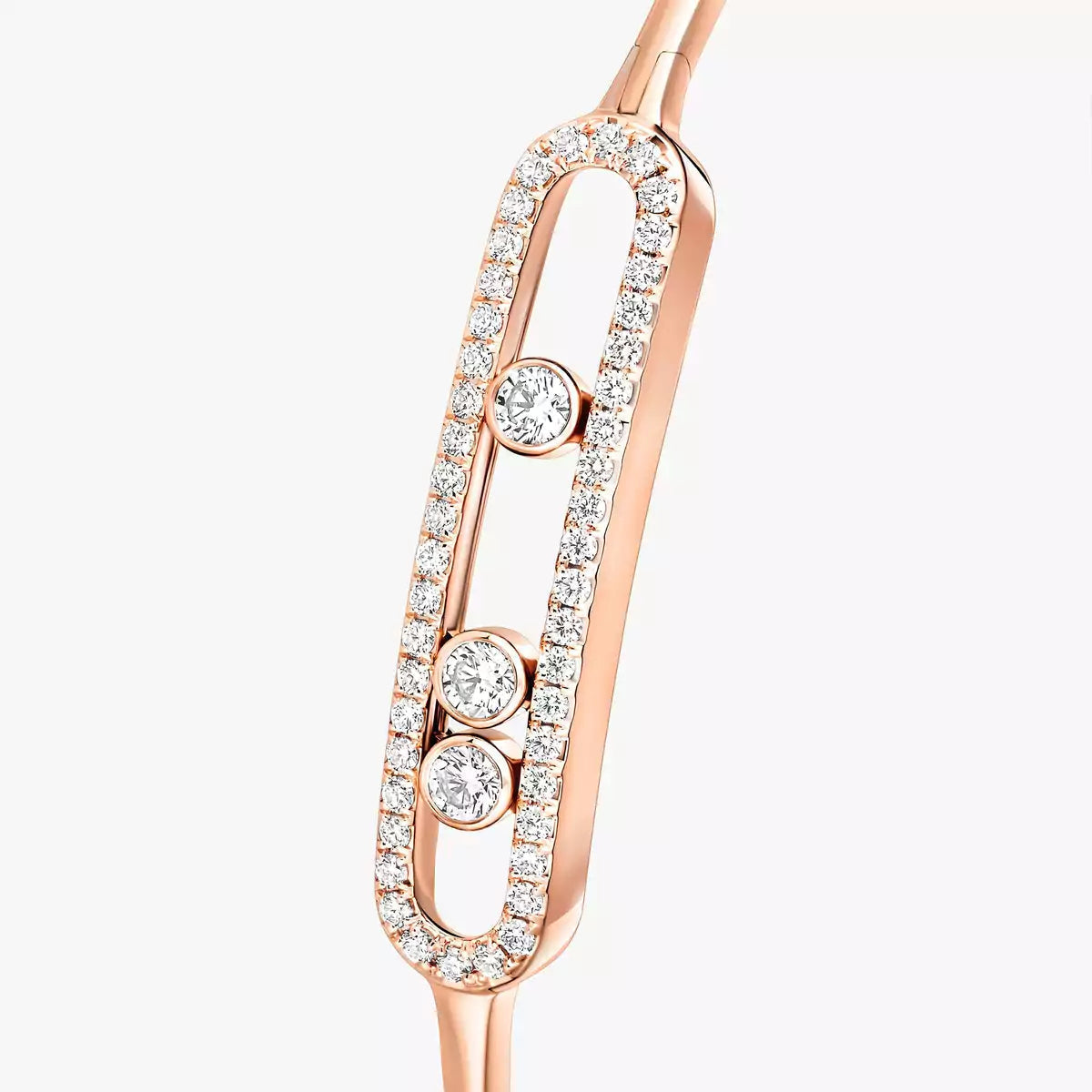 [Vintora]Move Pavé Diamond Bangle Bracelet M