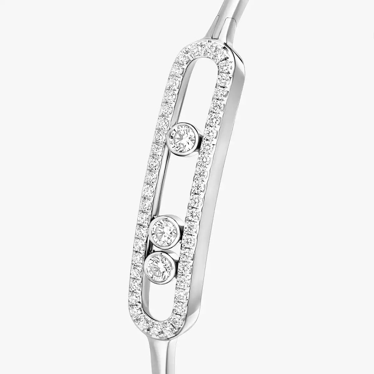 [Vintora]Move Pavé Diamond Bangle Bracelet M