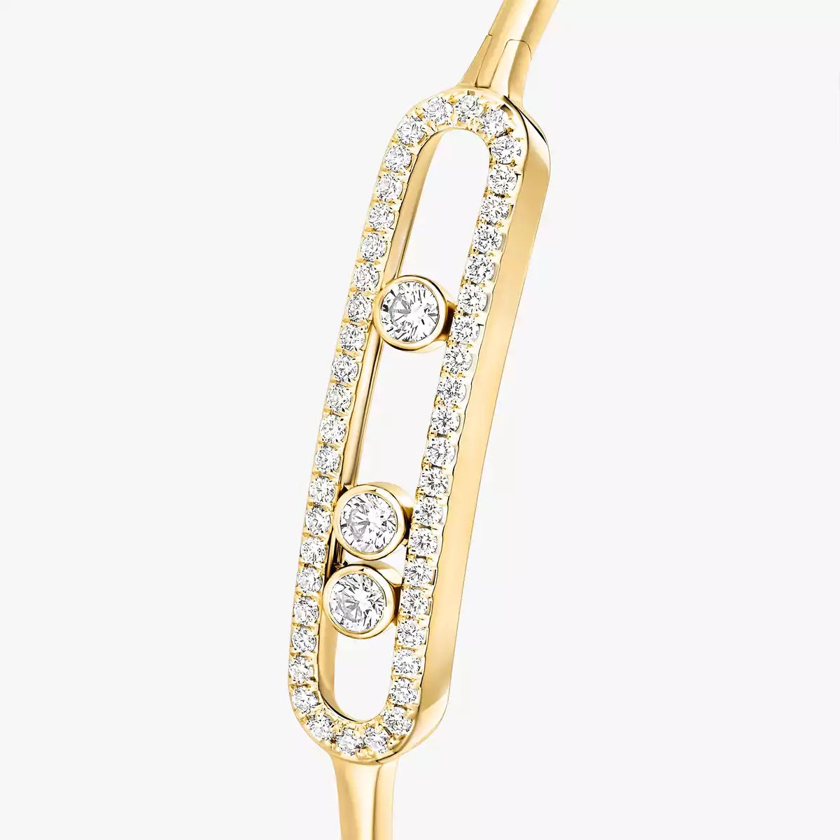 [Vintora]Move Pavé Diamond Bangle Bracelet M