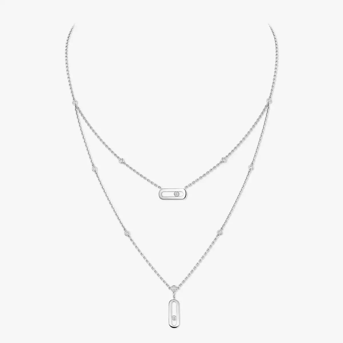 [Vintora] Move Uno Diamond Necklace