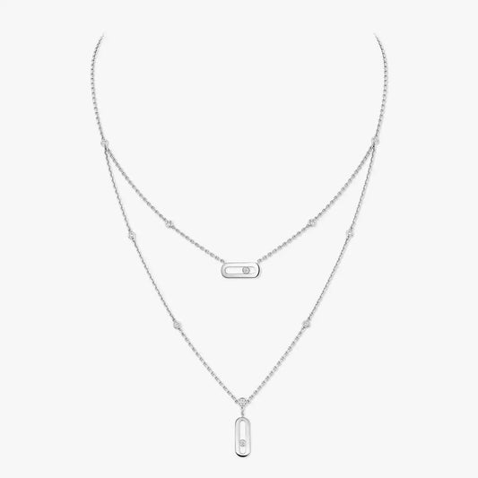 [Vintora] Move Uno Diamond Necklace