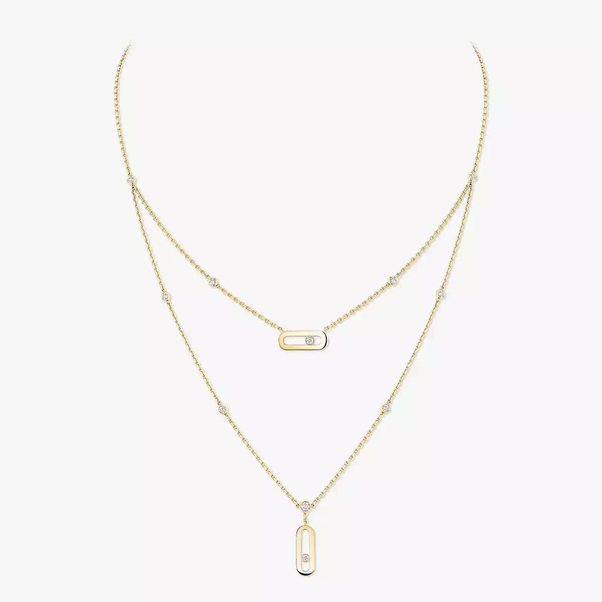 [Vintora] Move Uno Diamond Necklace