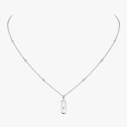 [Vintora] Move Uno Gold Diamond Long Necklace